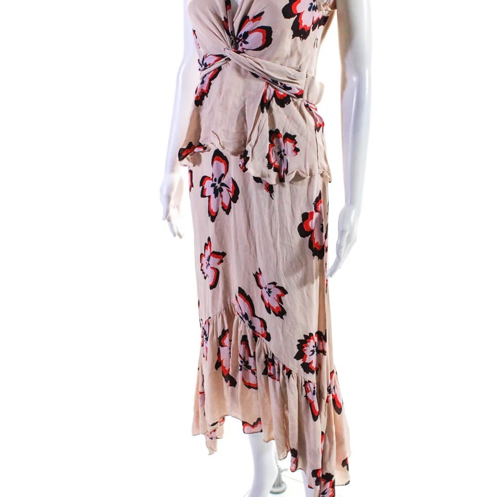 Dress A.L.C. Floral midi fitted size 12